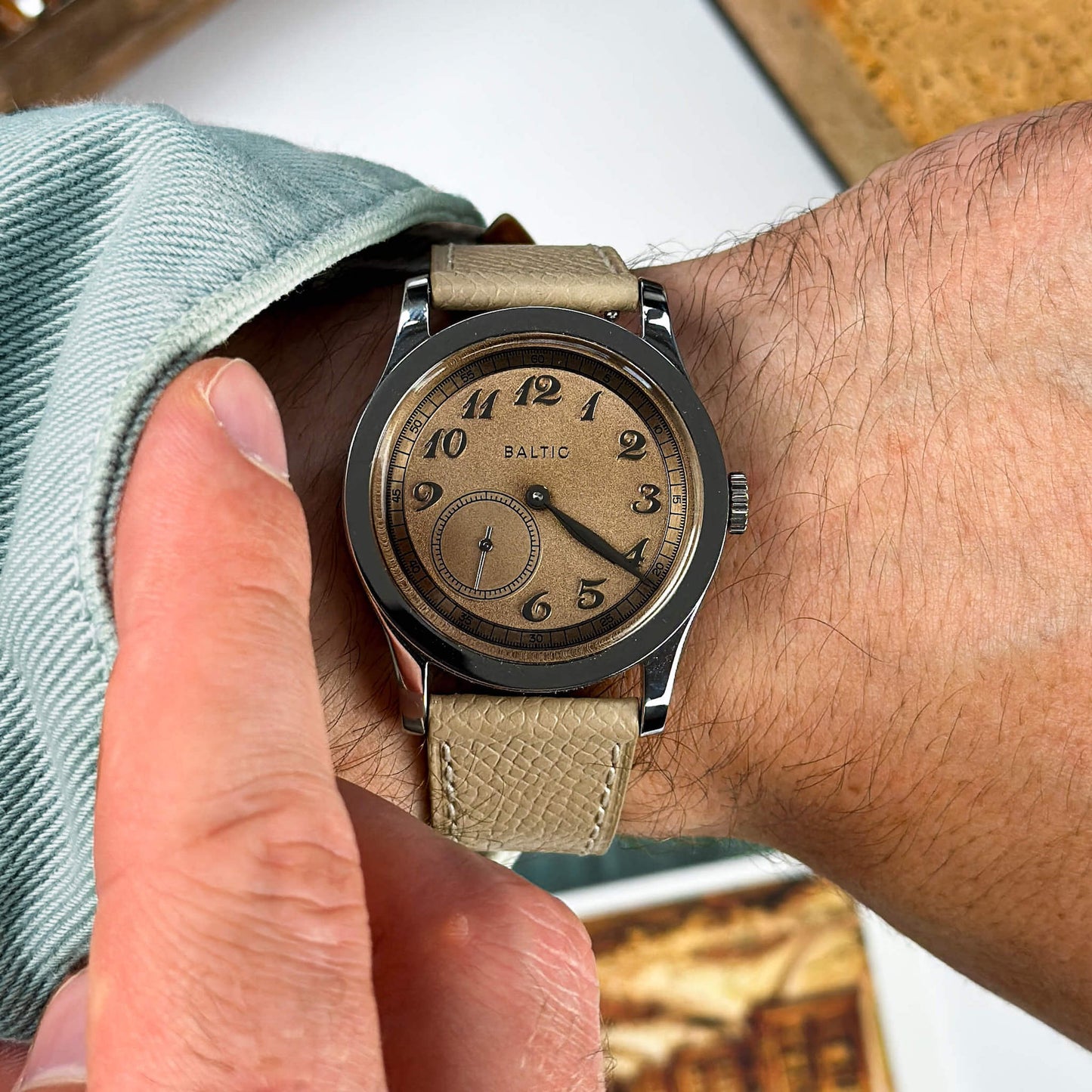 MOHAVE DESERT - GRAINED CALF LEATHER WATCH STRAP